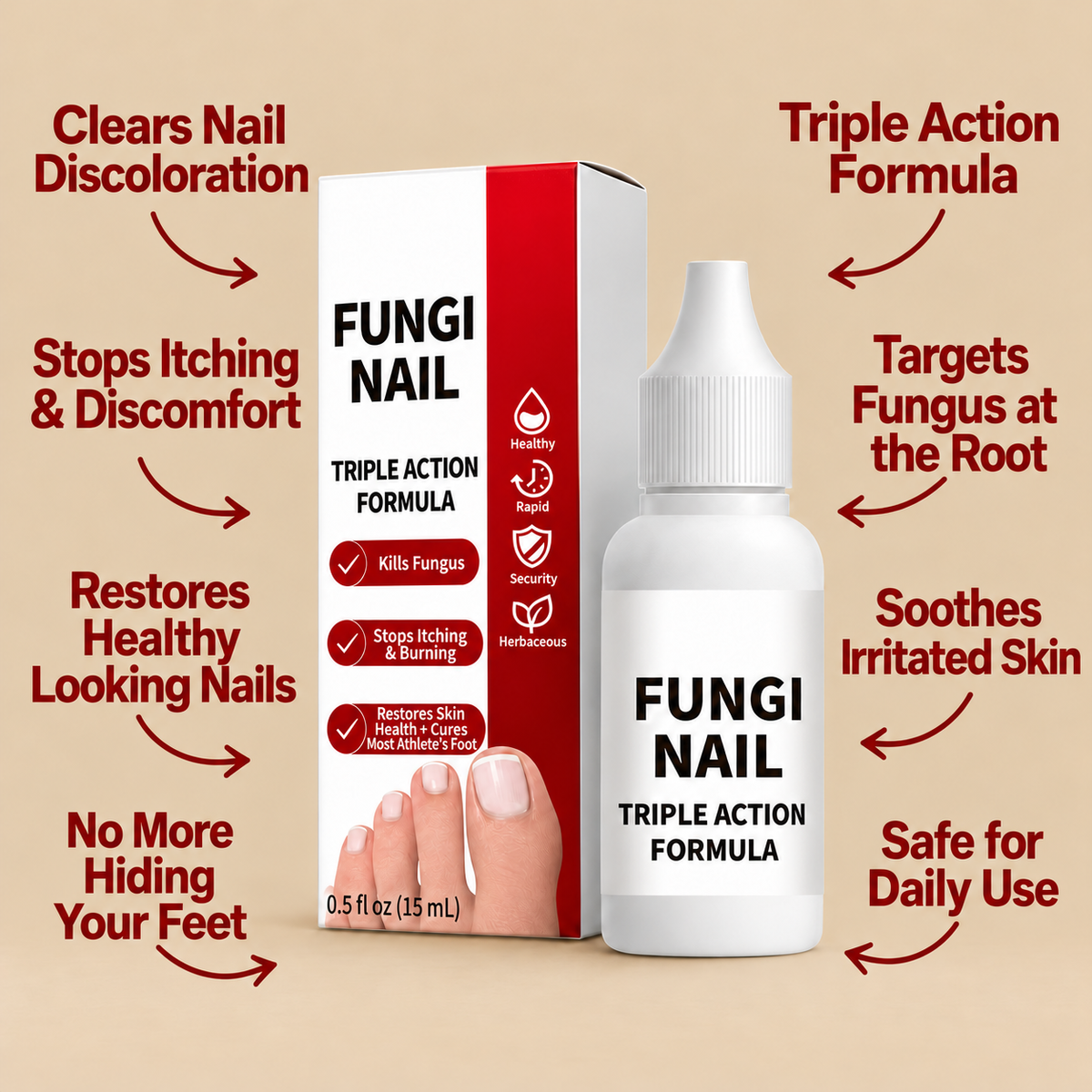 Fungi Nail Care Serum bottle and carton